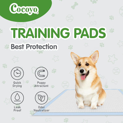 COCOYO extra large pet training pads waterproof backing close up
