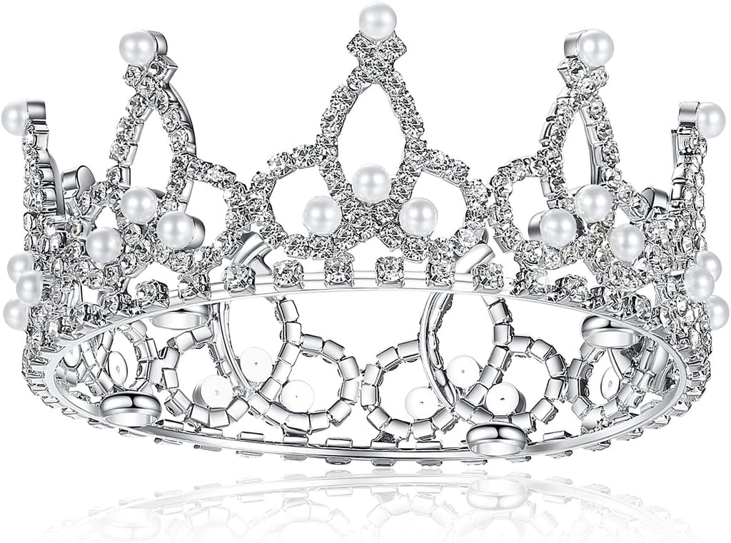 Lovelyshop luxury rhinestone pet crown accessory for toy breed costume parties