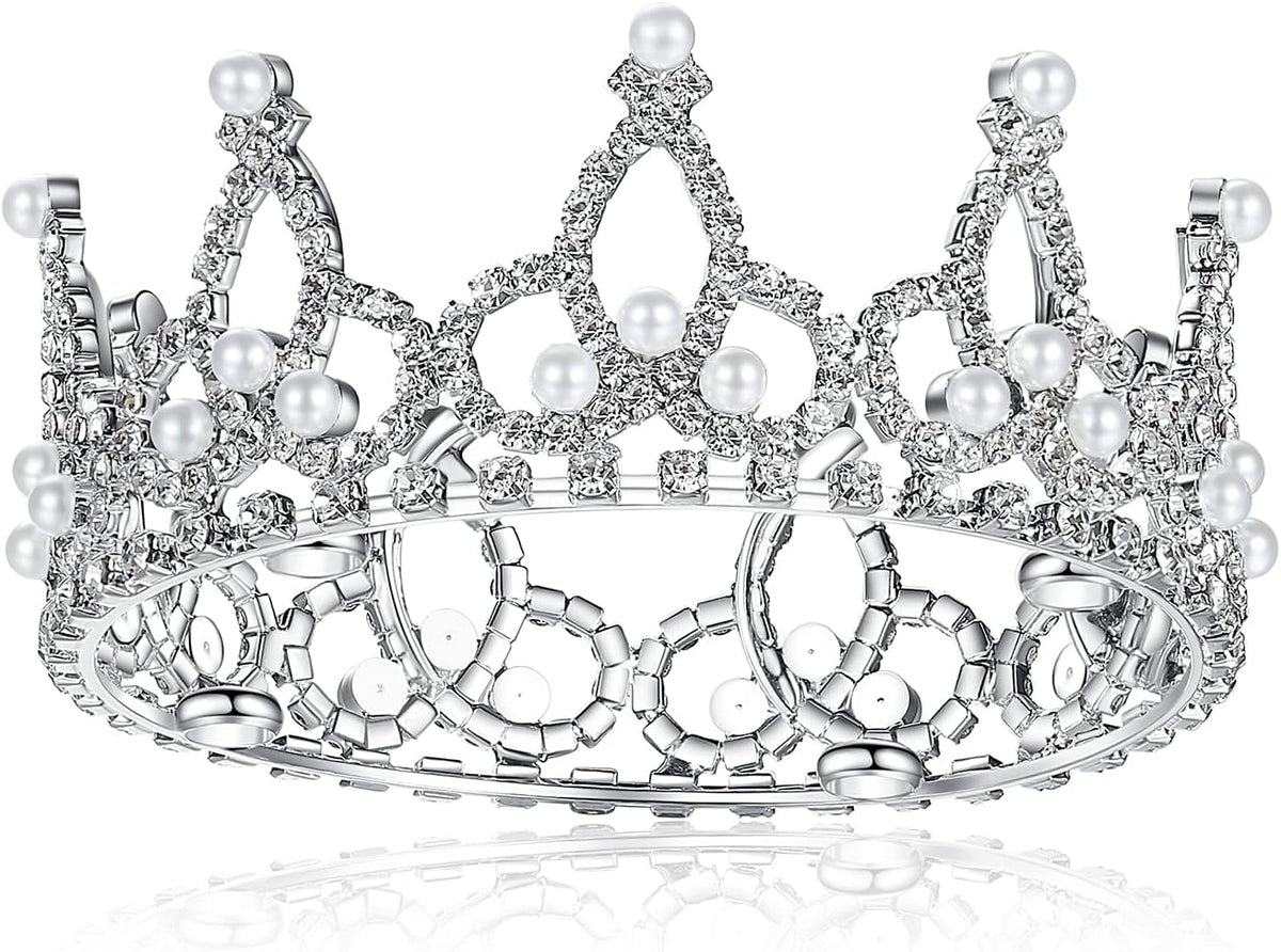 Lovelyshop luxury rhinestone pet crown accessory for toy breed costume parties