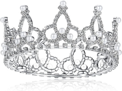 Lovelyshop luxury rhinestone pet crown accessory for toy breed costume parties