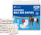 Pet Soft Dog Diapers Male - Disposable Male Dog Wraps Wetness Indicator, Ultra Absorbent Doggie Diapers Comfortable for Incontinence Excitable Urination, 50pcs XSmall - Image 13