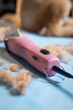 Authentic Wahl USA imported pet clipper being used for thick dog fur