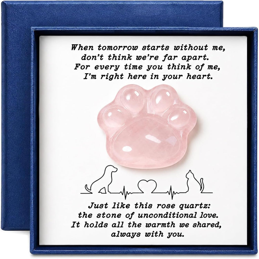 Pet Loss Sympathy Gift, Opalite Paw with Rainbow Bridge Card, in Loving Memory Keepsake, Pet Bereavement Comfort Gift, Pocket Hug for Dog Cat Loss & Grief Support for Pet Owners - Image 8