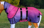 Challenger equine foal flysheet with detachable neck cover side profile view