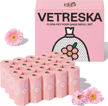 VETRESKA Dog Poop Bags with Dispenser, Lavender Scented, Guaranteed Leak Proof and Extra Thick Pet Waste Bags for Walking Dog and Cats Litter, 1 Bag Holder and 105 Bags (7 Refill Rolls) - Image 12