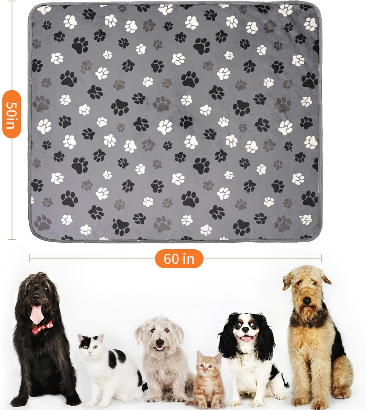 Close up view of the reversible Sherpa fleece backing on the CAPT.SNOOZE pet couch cover