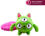 Soft furry material detail of Monster Pal plush cover