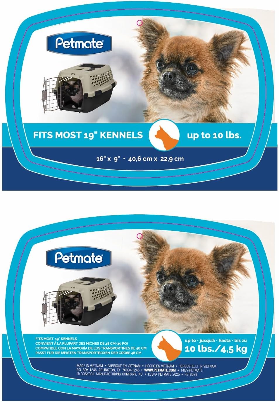 Petmate small dog crate pad showing non skid bottom texture