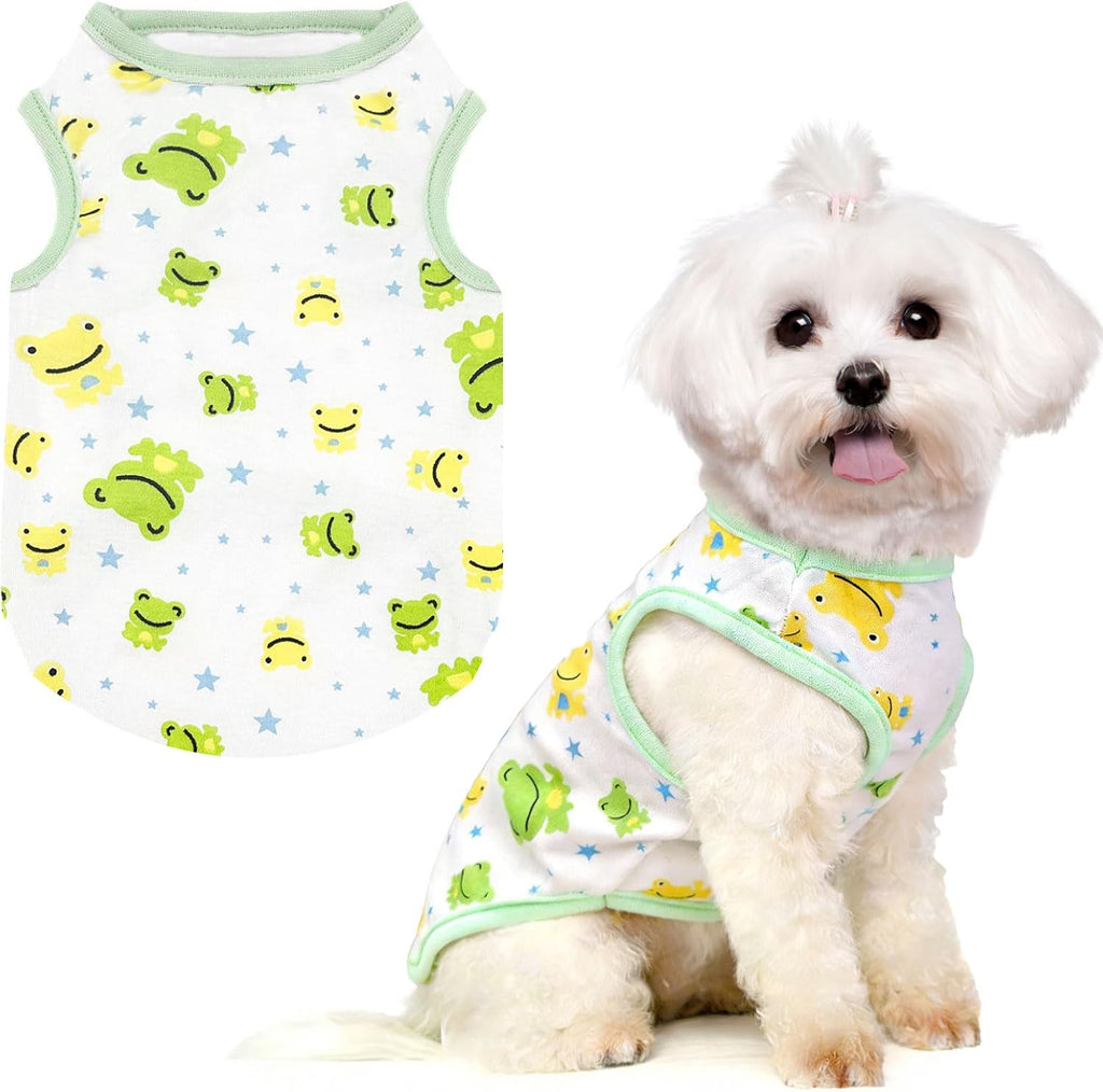 PETCARE Cute Cartoon Cat Shirts for Cats Only Soft Cotton Tshirts Brown Spaceship Cat Clothes for Cats Only Female Male Small Breeds Pet Pajamas Sleeveless Pet Tank Top Spring Summer Kitten Clothes - Image 12