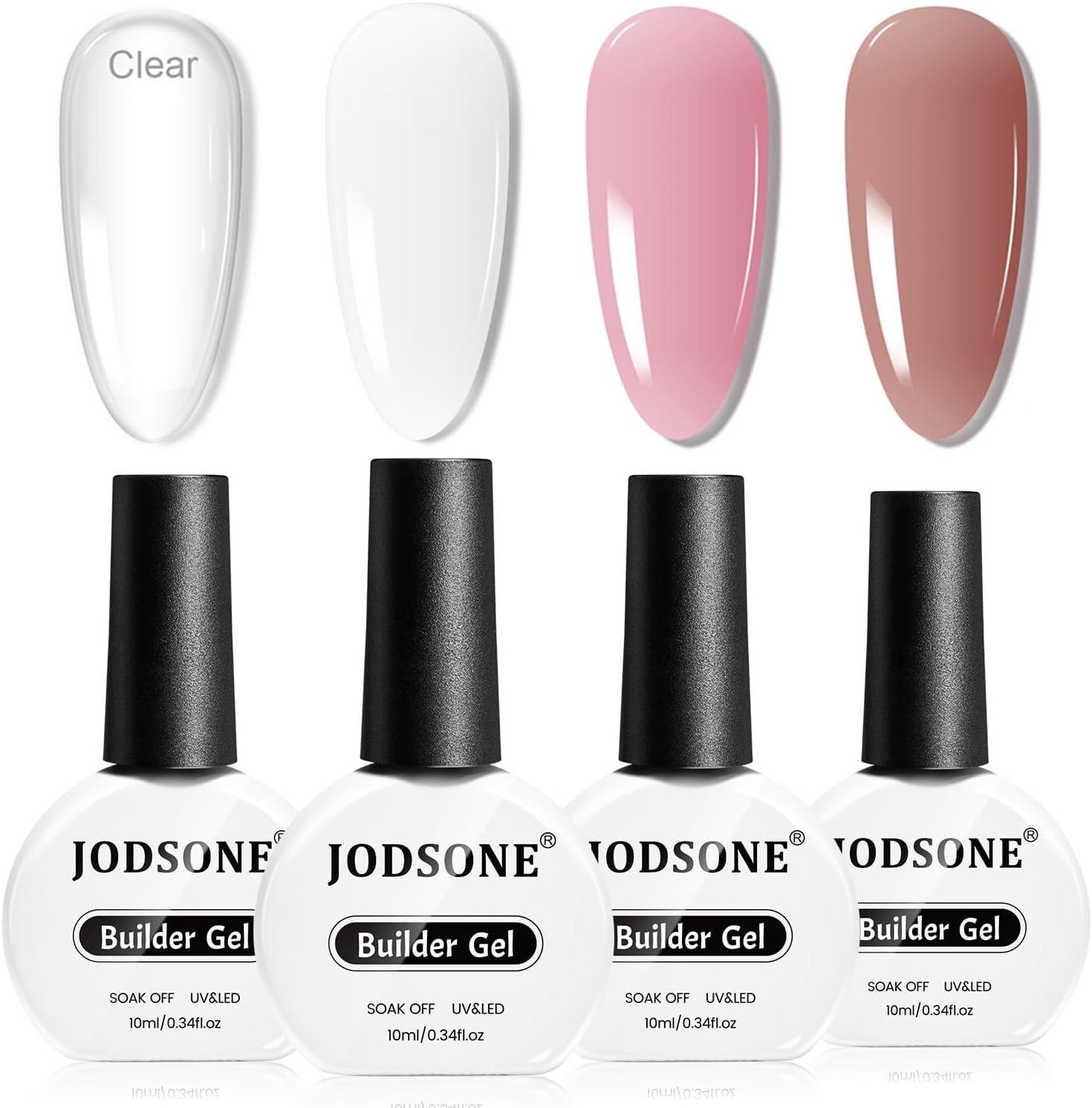 Jodsone 4 piece builder gel set for nails front view
