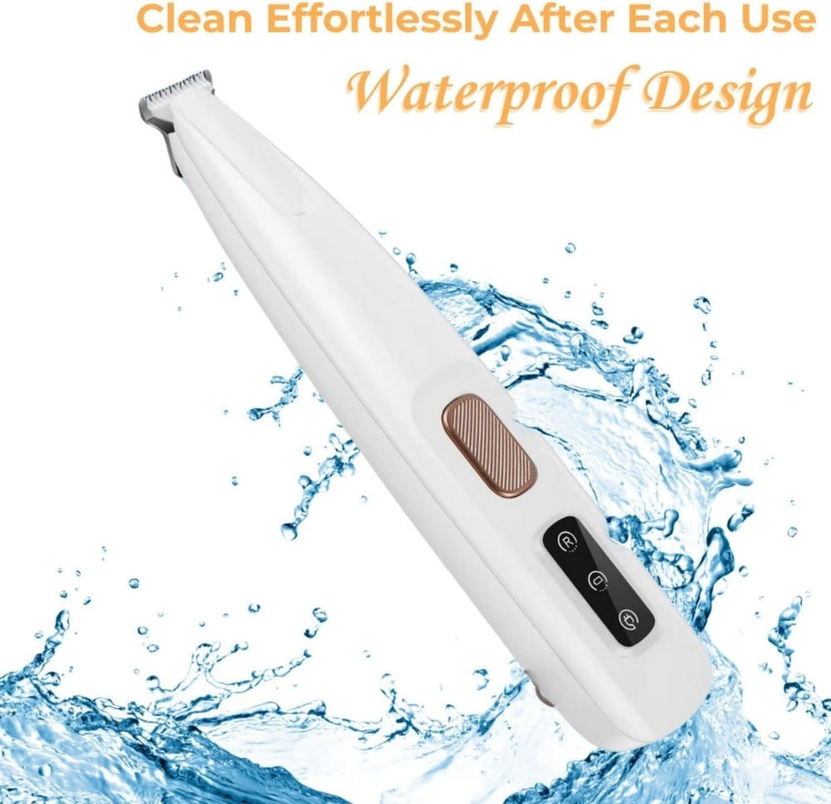 Belvedir quiet pet shaver being used to trim dog paw fur