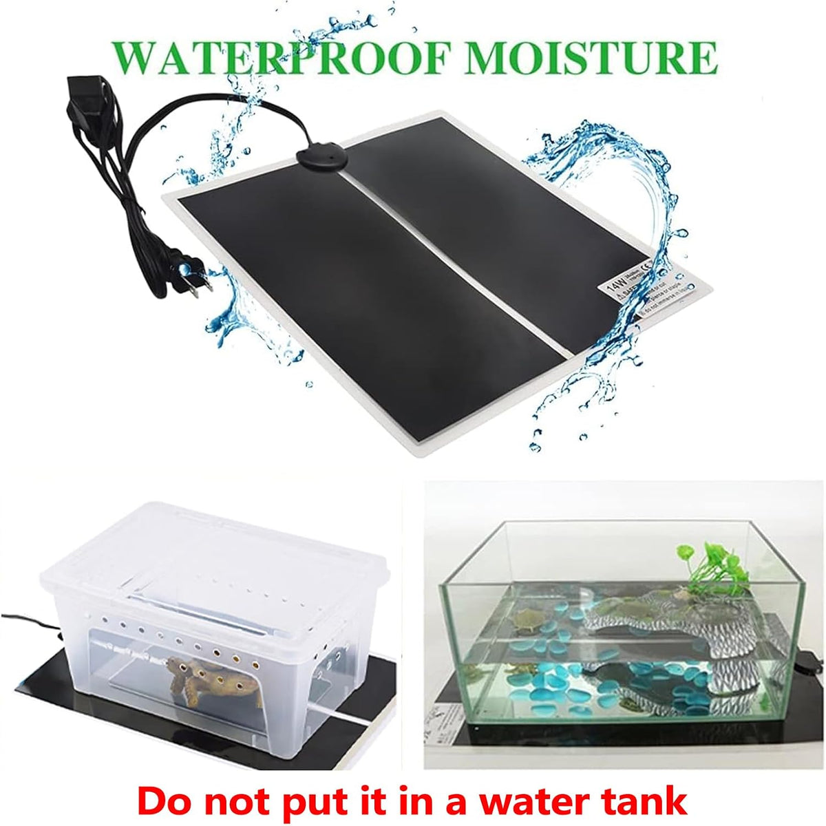 Hamiledyi terrarium heat mat with temperature control switch