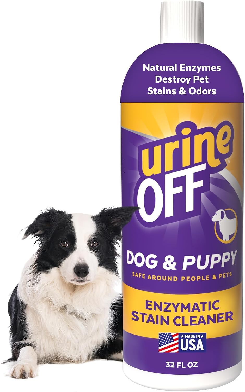 urineOFF Puppy & Dog Odor & Stain Remover| Fresh Scent Carpet Cleaner Spray | Bio Enzymatic Stain & Urine Odor Remover | Pet Safe Cleaner | 16 oz. - Image 9