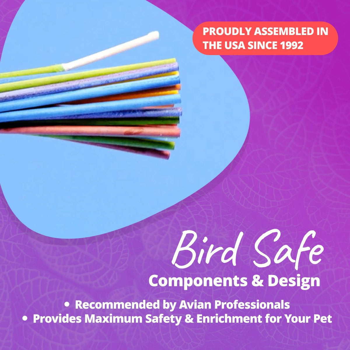 Bird cage accessory chew toy packaging view