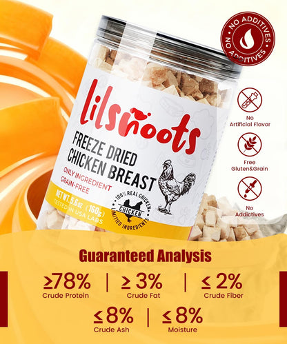 Premium imported USA freeze dried pet snacks nutritional analysis label
