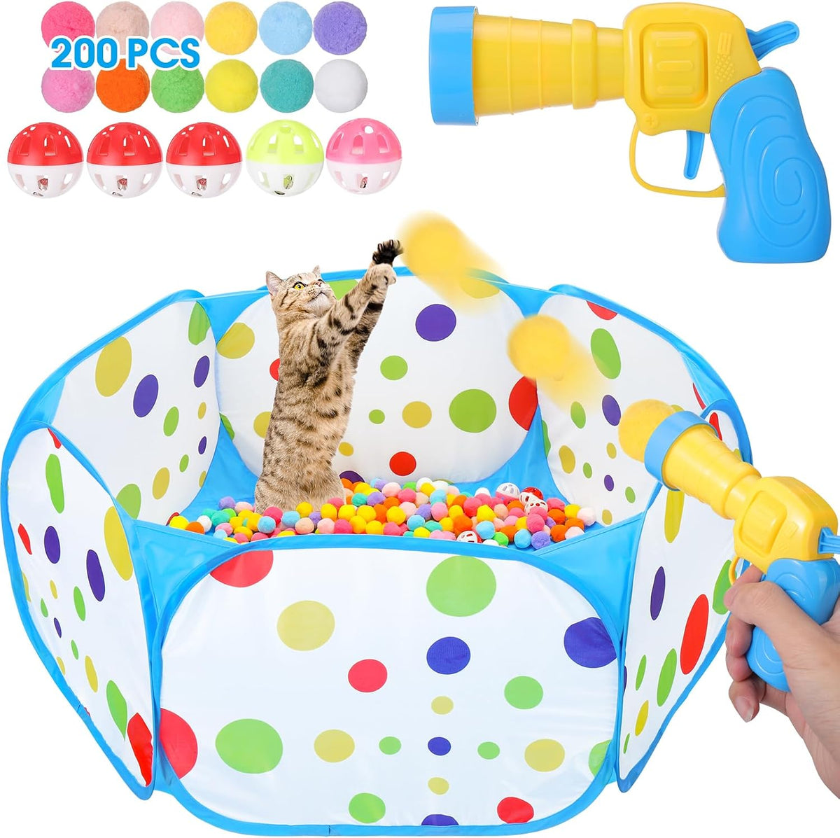 Safe indoor play with Mity Rain cat toy kit