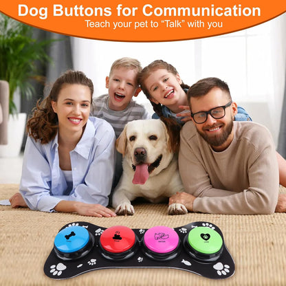 Close up view of the recordable pet communication device