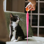 Different angles of the lightweight SHENGSEN polyester cat toy showing durable stitching and bright colors.