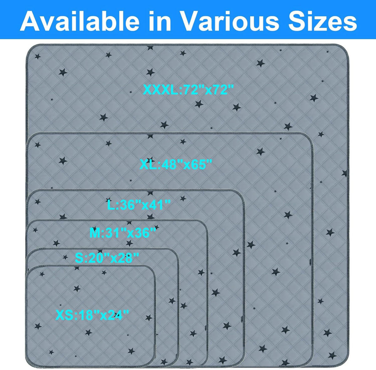 Rioussi dog pee pads with non-slip black bottom surface
