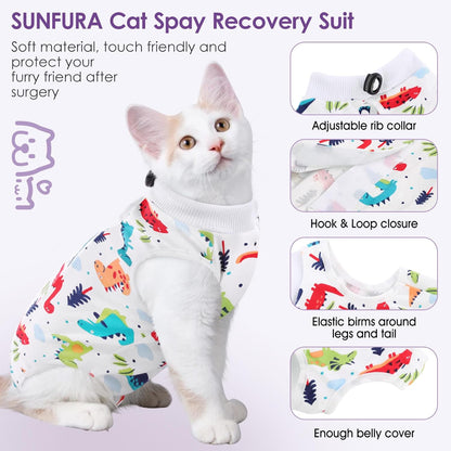 Soft and breathable SUNFURA cat recovery apparel fabric texture closeup
