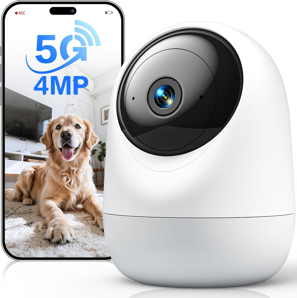 Andyssey 4MP indoor security camera front view with lens