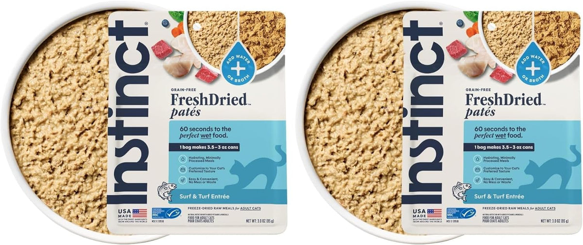 Instinct FreshDried Pates, Freeze Dried Cat Food, Grain Free - Cage-Free Chicken Entre, 3 oz. Bag - Image 14