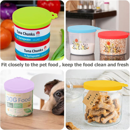 Yuezhouyb pet food can lids being cleaned in dishwasher