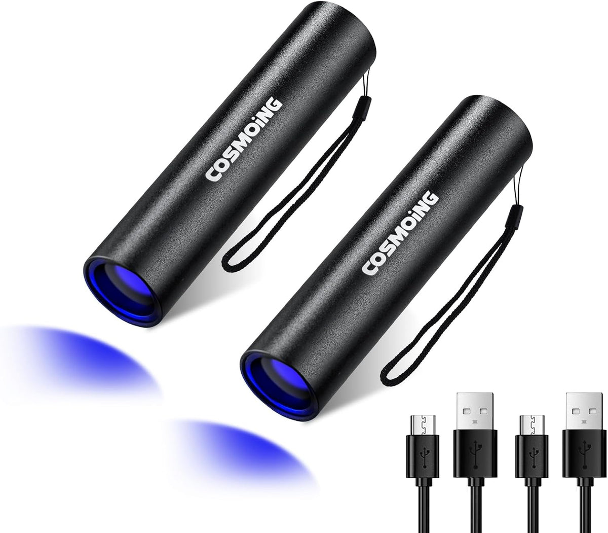 UV Flashlight USB Rechargeable, 365nm Black Light Flashlight, Mini & Powerful Ultraviolet Flashlight Portable Detector for Pet Urine, Cat Dog Stains, Scorpion, Bed Bug - Image 9