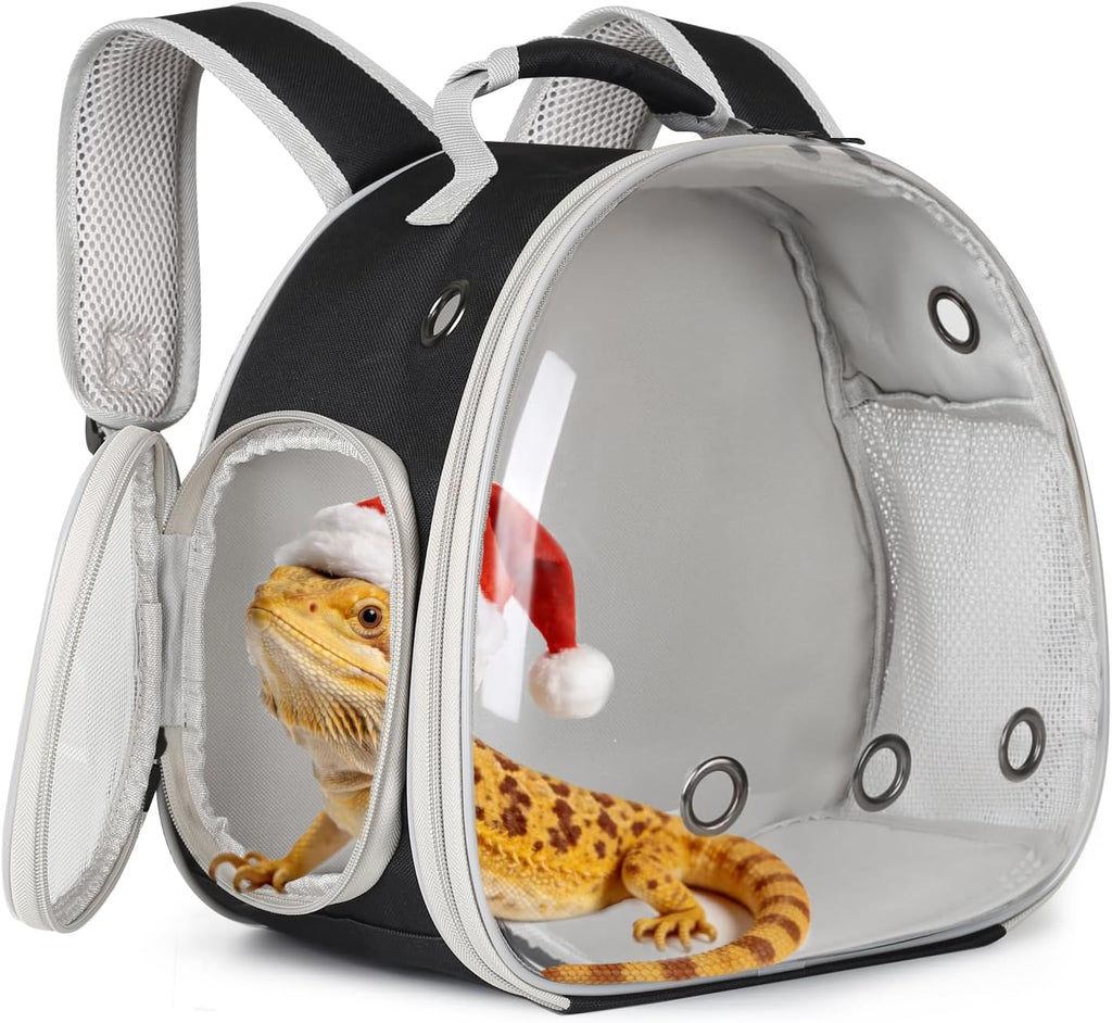 Bearded Dragon Travel Carrier,Lizards Carrier, Small Animal Travel Carrier for Sugar Glider Hedgehog Rat Parrot Bird Guinea Pig, Portable Guinea Pig Travel Bag for 2 - Image 12