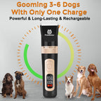 Petsaunter rechargeable pet clipper packaging showing premium design elements