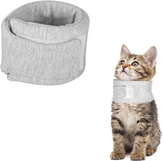Hiyoo cat neck brace front view on grey background