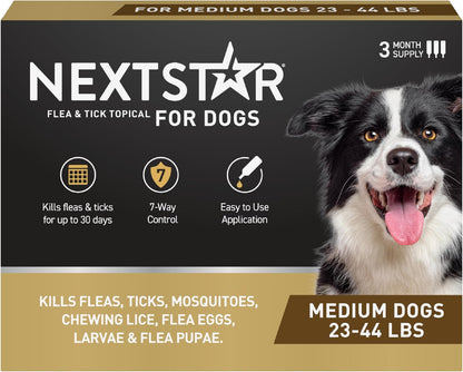 NEXTSTAR Flea and Tick Prevention for Dogs, Repellent & Control, Fast Acting Waterproof Topical Drops, Flea and Tick Prevention for Large Dogs, 3 Monthly Doses - Image 13