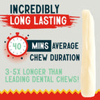 Canine Chews 10-11" Rawhide Bones for Large Dogs, Durable USA Beefhide Dog Rawhide Chews, Retriever Rolls 20 Pack (5 lbs) - Image 12