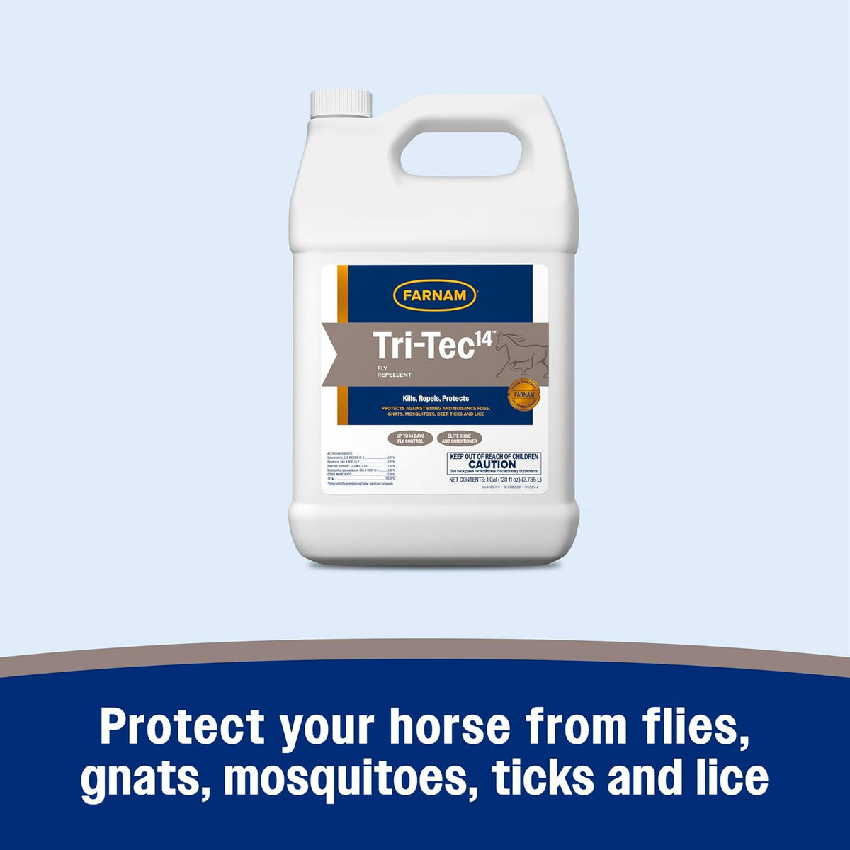 Farnam horse fly spray bulk container handle angle