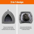 Top view of open style pet bed for kittens and cats