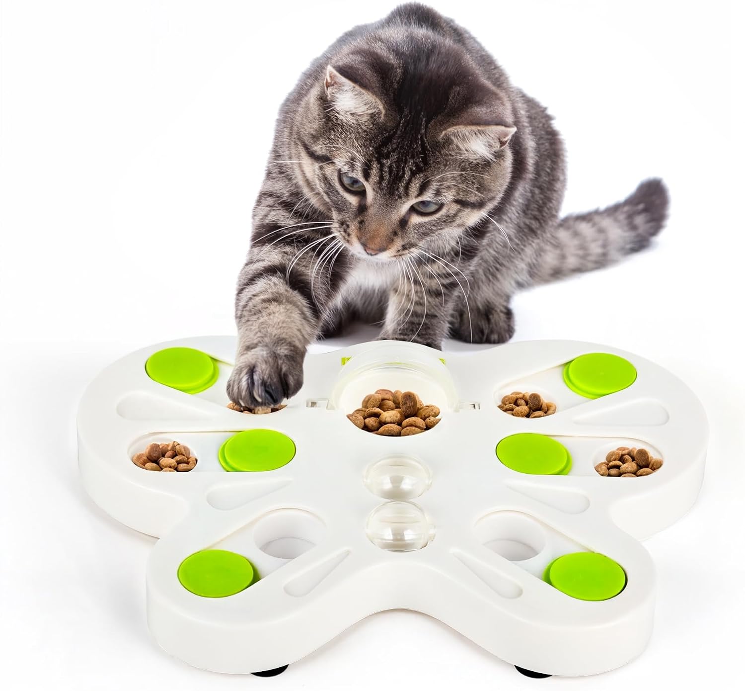 ALL FOR PAWS Interactive Cat Puzzle Feeder & Slow Feed Toy - Mental Stimulation Treat Dispenser Maze for Indoor Cats, Enrichment & Cat Food Toy - Image 11