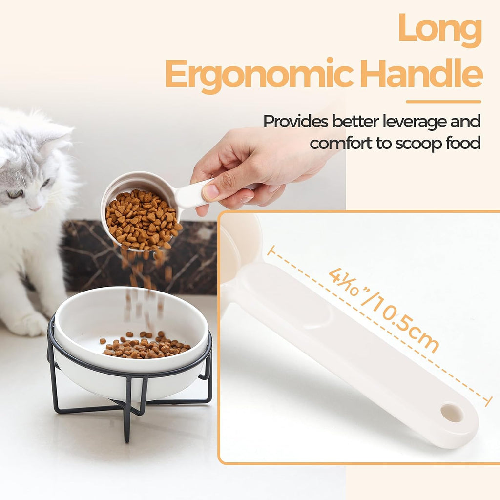 Dishwasher safe melamine scoop for small animal food
