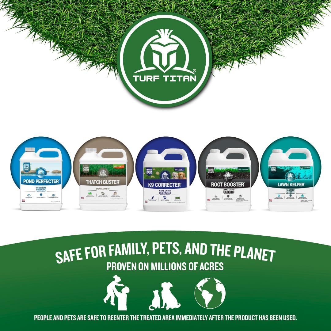 Turf Titan K9 Correcter Dog Urine Neutralizer for Lawns (32 oz) - Fights Yellow Spots and Odors - Grass Dog Urine Neutralizer to Grass Recovery with Weekly Use - Covers Up to 6,000 Sq Ft - Image 9