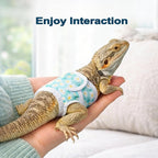 Washable bearded dragon harness mat accessory flat lay