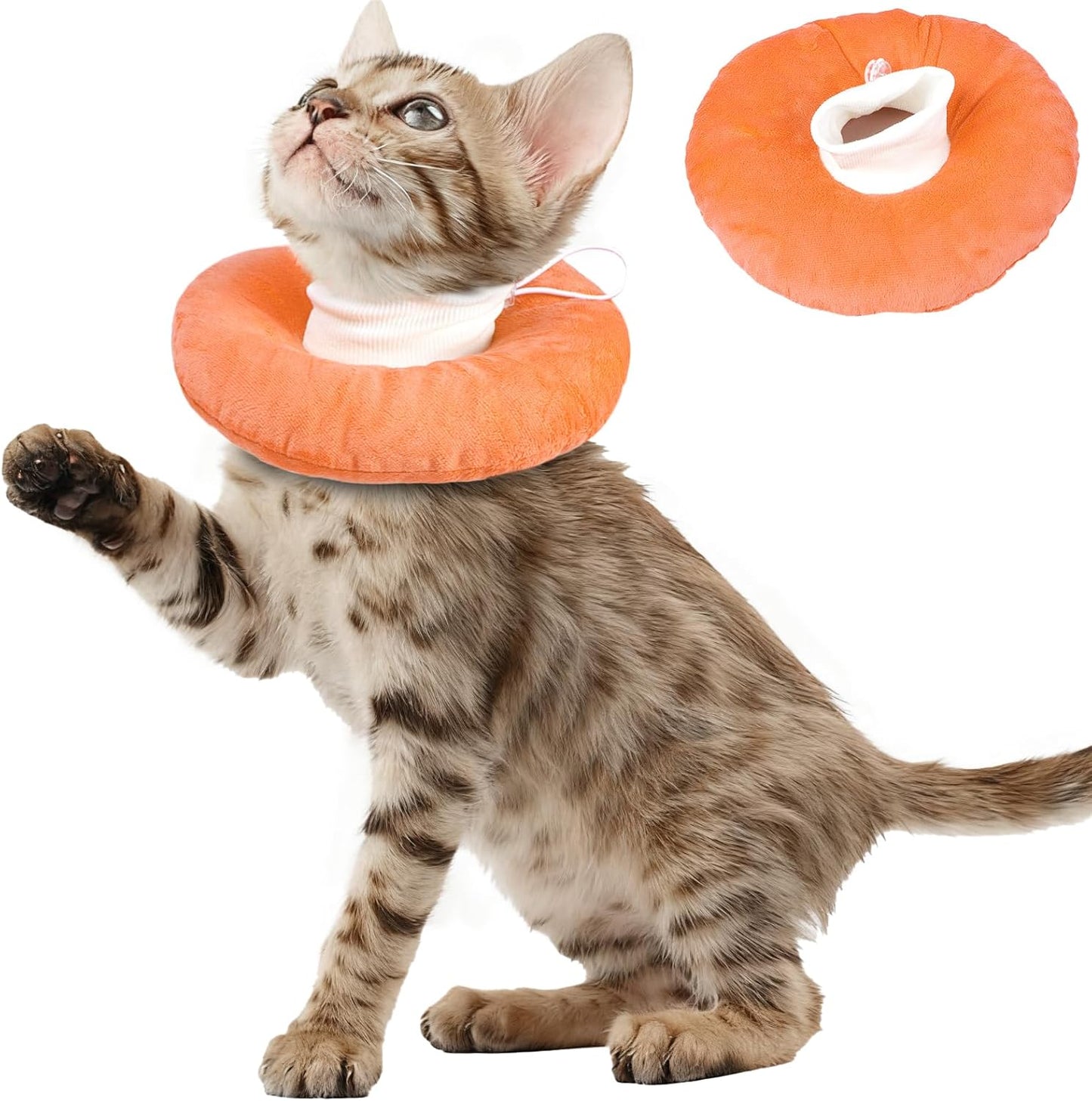 Cat Cone Collar Soft, Adjustable & Lightweight Kitten Elizabethan e Collar to Stop Licking After Surgery, Ideal for Wound Recovery, Durable & Machine Washable, Blue Small - Image 14