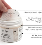 Safe non irritating pet eye care wipes for flat faced felines