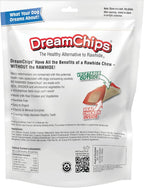 DreamBone rawhide free dog treats twenty four count pack back label