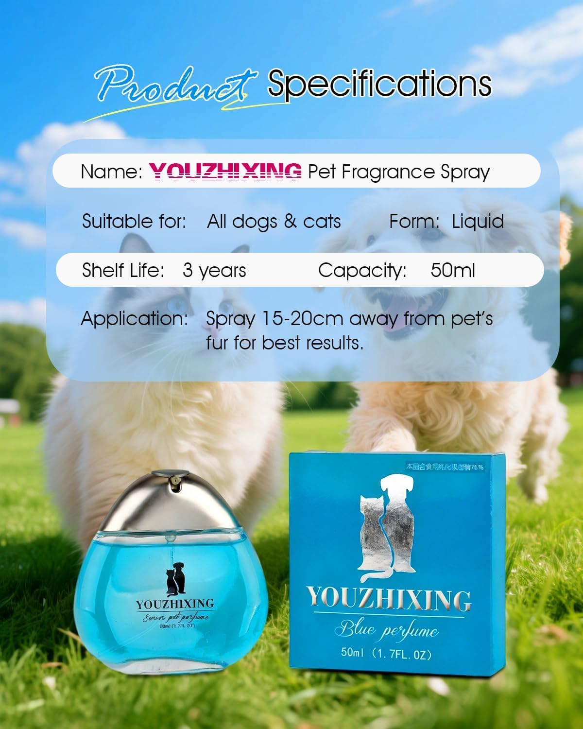 Lick safe alcohol free deodorizer for sensitive pet skin grooming