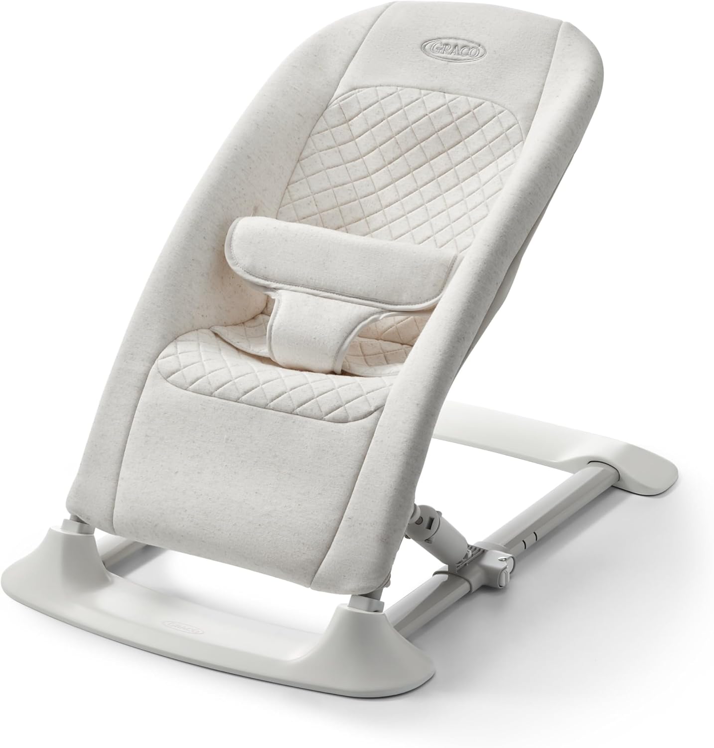 Graco Jumpstart 4-in-1 infant activity bouncer front view in Wren color
