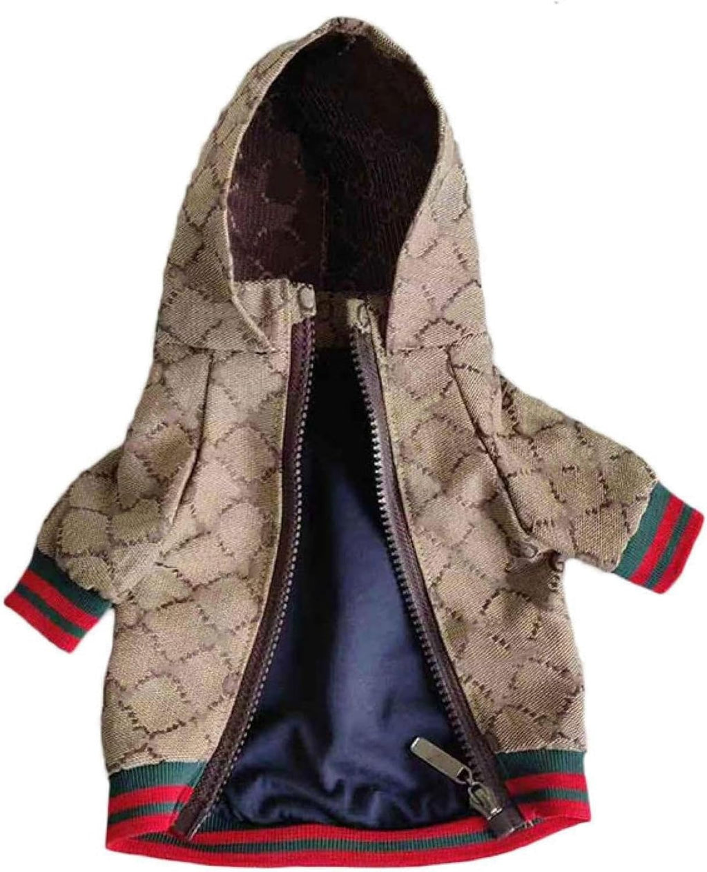 Dog Hoodie Luxury Winter Small Dog Jacket Clothes Classic Designer French Bulldog Teddy Pug Puppy Clothes(S) - Image 9