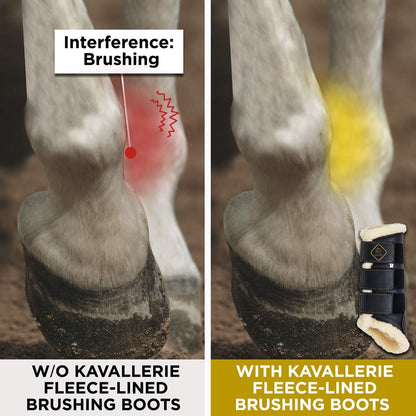 Kavallerie horse boots illustrating the breathable moisture repellant materials