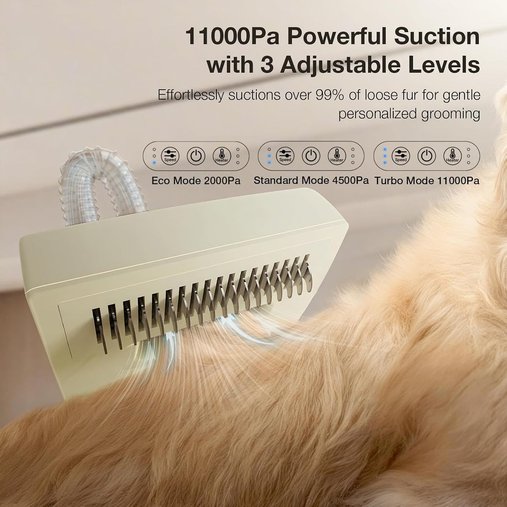 PETGUGU professional deshedding brush tool close up view