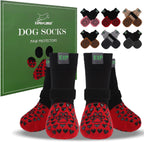 EXPAWLORER Anti Slip Dog Socks to Prevent Licking Paws, Dog Shoes for Hot Pavement Walk, Dog Booties for Hardwood Floors, Dog Boots & Paw Protectors with Grippers for Small Medium Large Senior Dogs M - Image 11