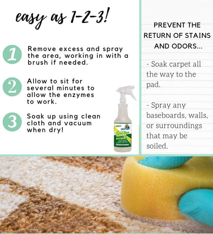 Close-up of the concentrated all-natural pet safe formula by Chem-Girl highlighting its professional odor neutralizer benefits.
