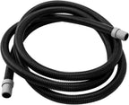 Magluv A20015 ribbed hosing replacement front view showcasing the heavy duty black plastic texture and 9.8 feet coiled length.